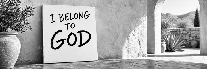 Jesus Christ teaches the message of belonging to God - AI-generated stock image