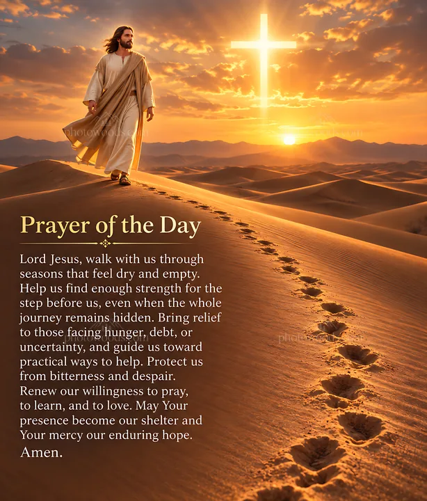 Hope across the desert - AI-generated stock image