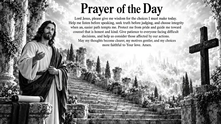 Jesus Christ teaching and guiding with wisdom - AI-generated stock image