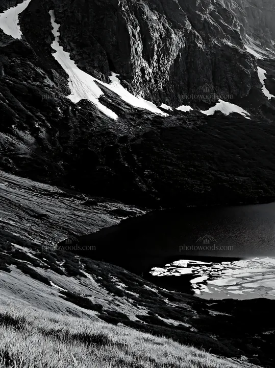 Snowmelt in Tatra Mountains Meadow during Spring - AI-generated stock image